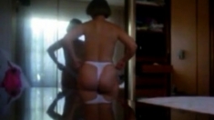plump ass mom hidden cam putting on panty