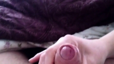 wife sliding my foreskin up & down with her fingers