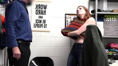 Busty Redhead Teen Suspect Punish Fucked On Cctv By Cop
